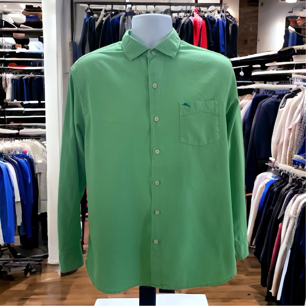 Green Tommy Bahama Long Sleeve Shirt